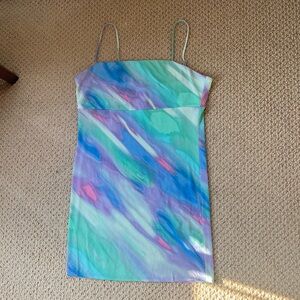 MultiColor Mini Dress Stretchy